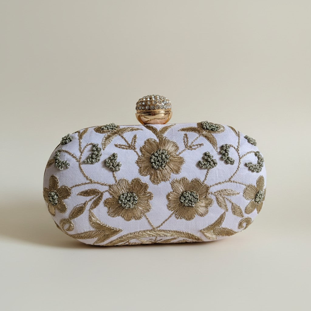 Freya Oval Pink Clutch (ST1159)