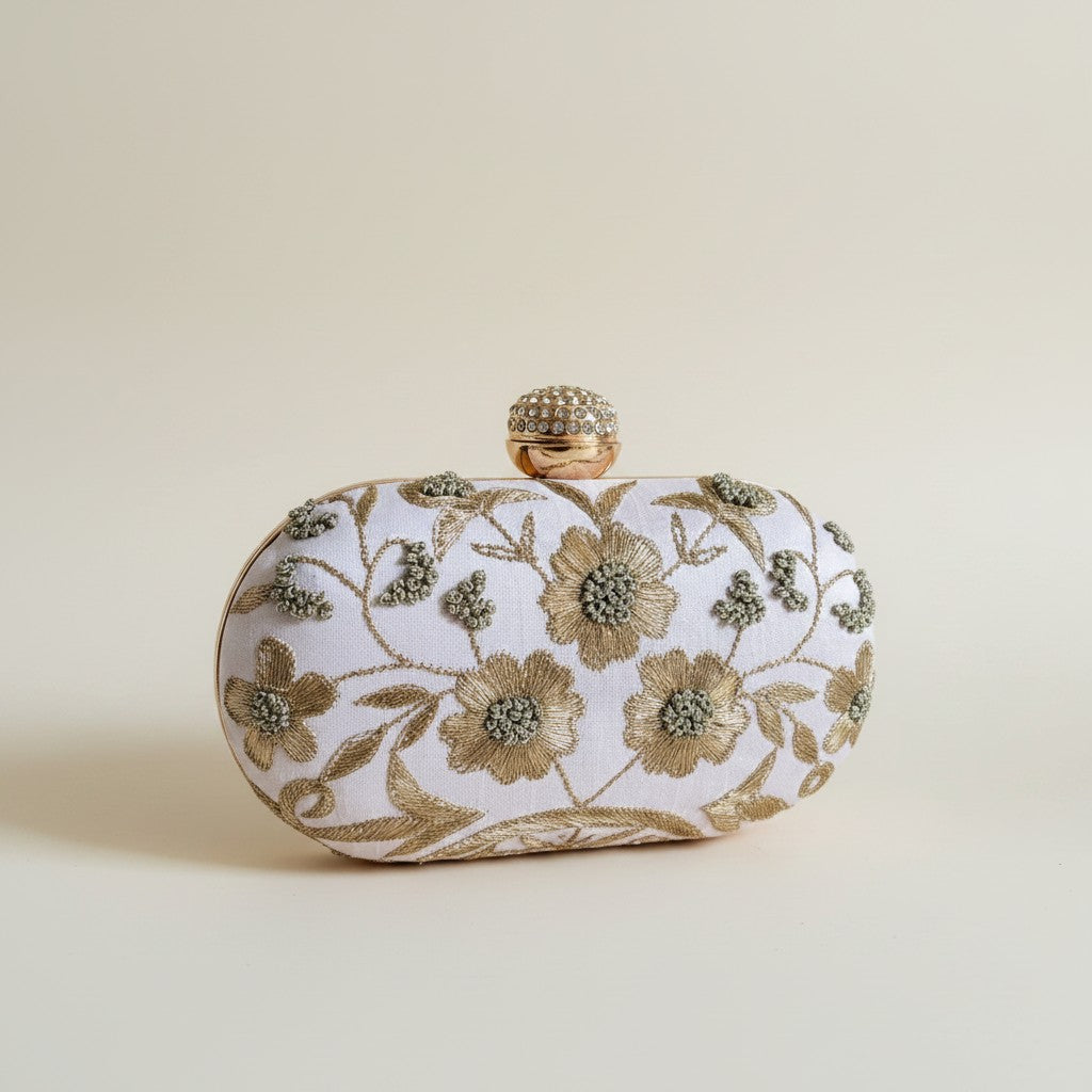 Freya Oval Pink Clutch (ST1159)