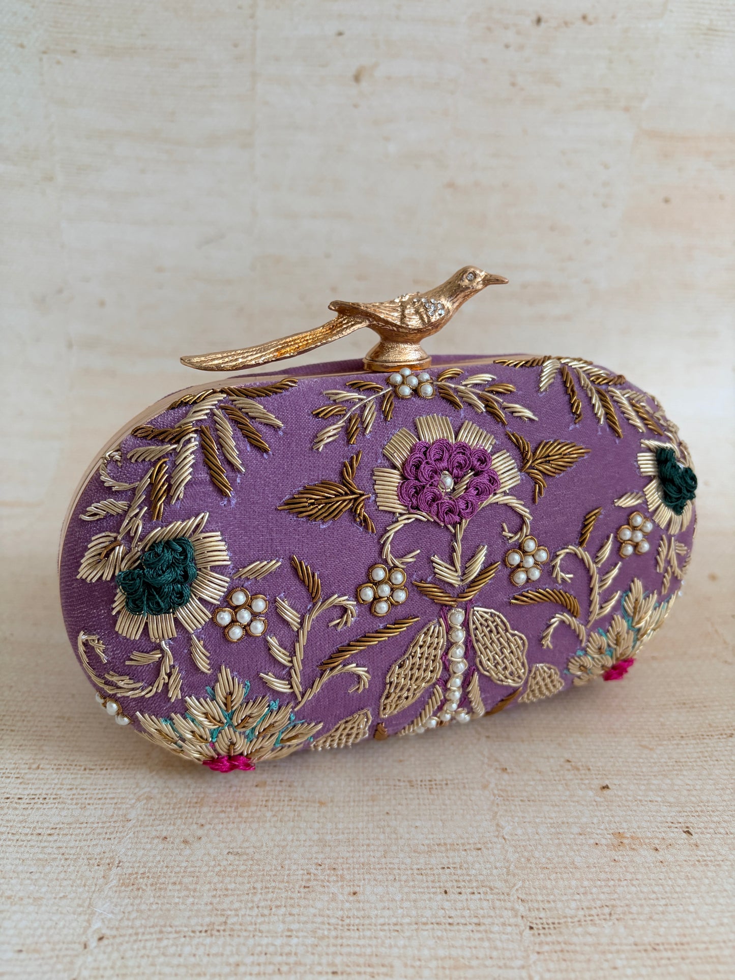 Skylar Oval Clutch (ST1164) (Purple)