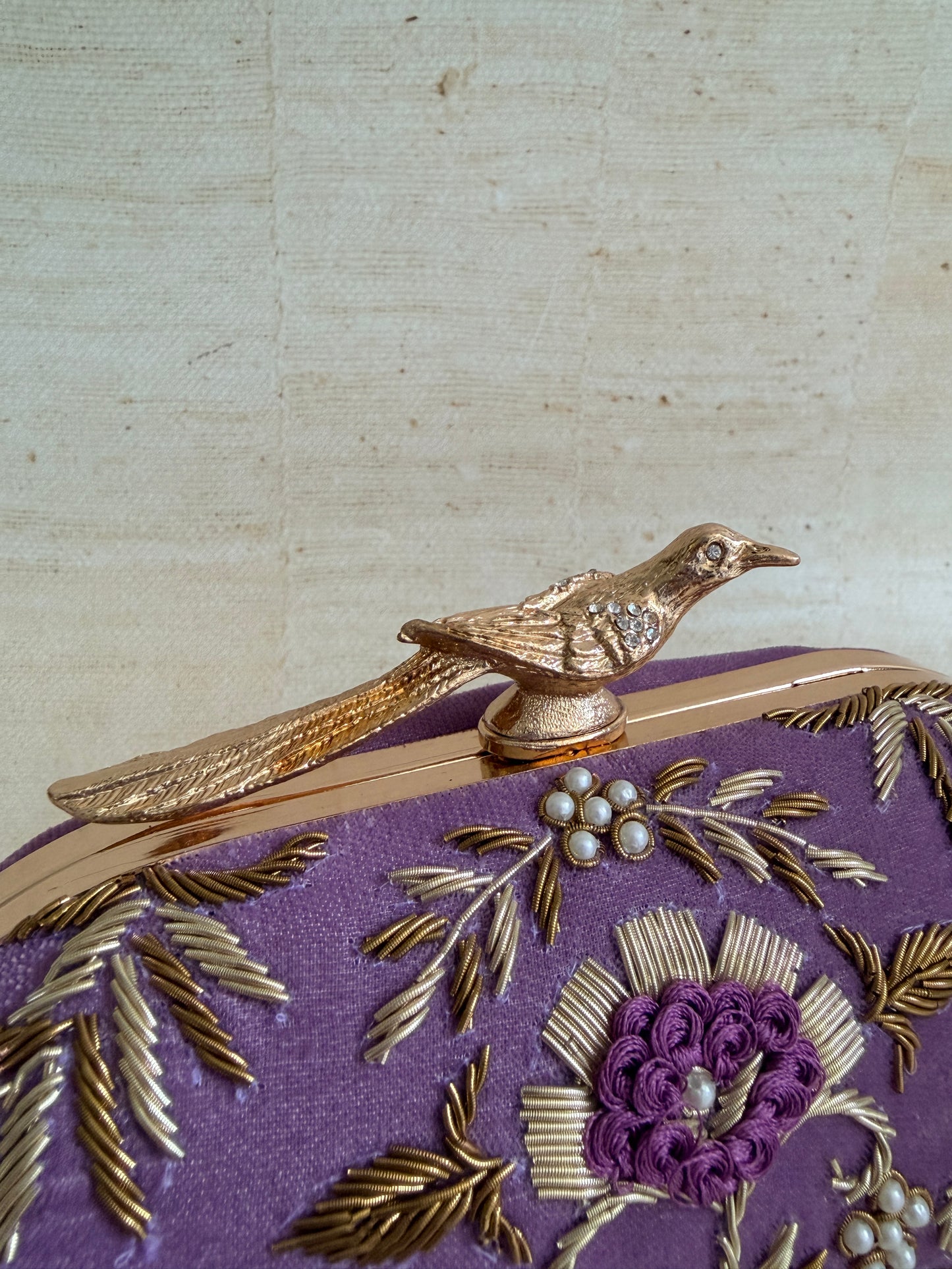 Skylar Oval Clutch (ST1164) (Purple)