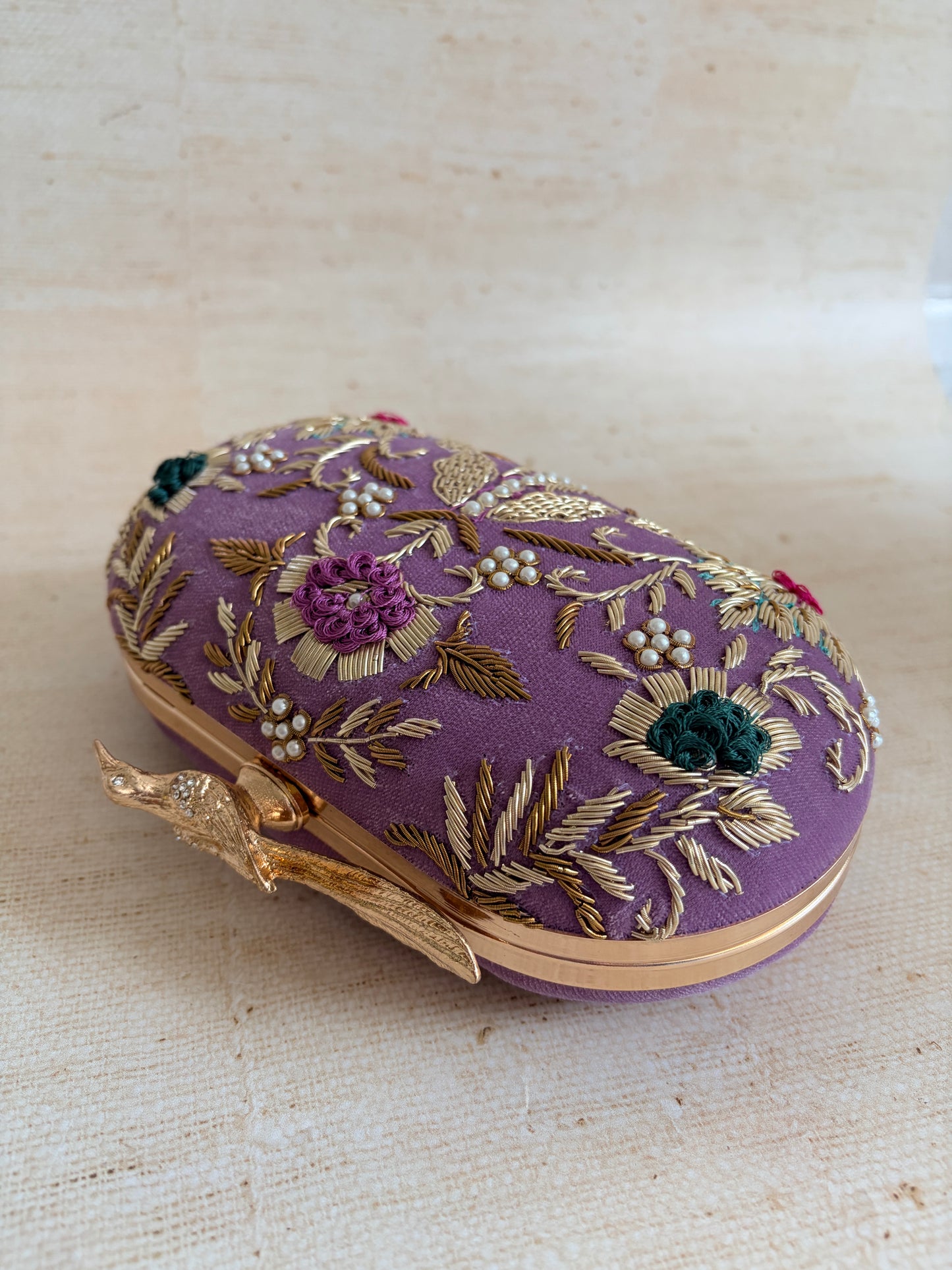 Skylar Oval Clutch (ST1164) (Purple)
