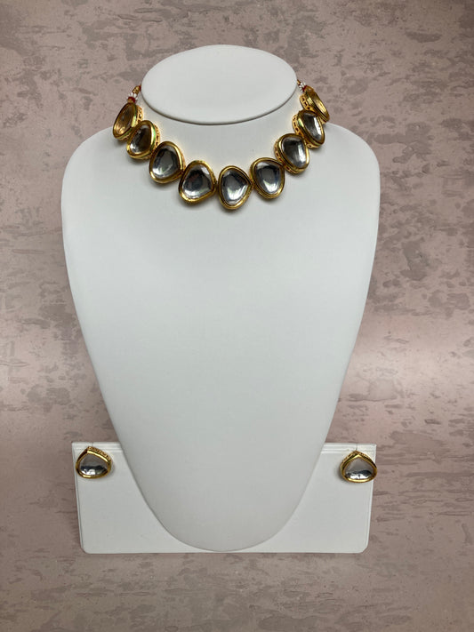 Mira Gold Plated Kundan Set (ST762)