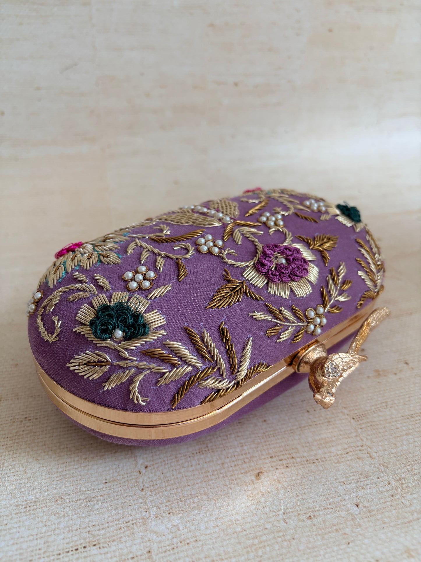 Skylar Oval Clutch (ST1164) (Purple)