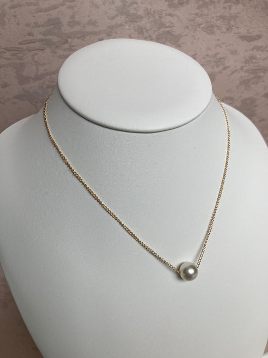 Elegant Pearl Ball Necklace (ST210) Gold