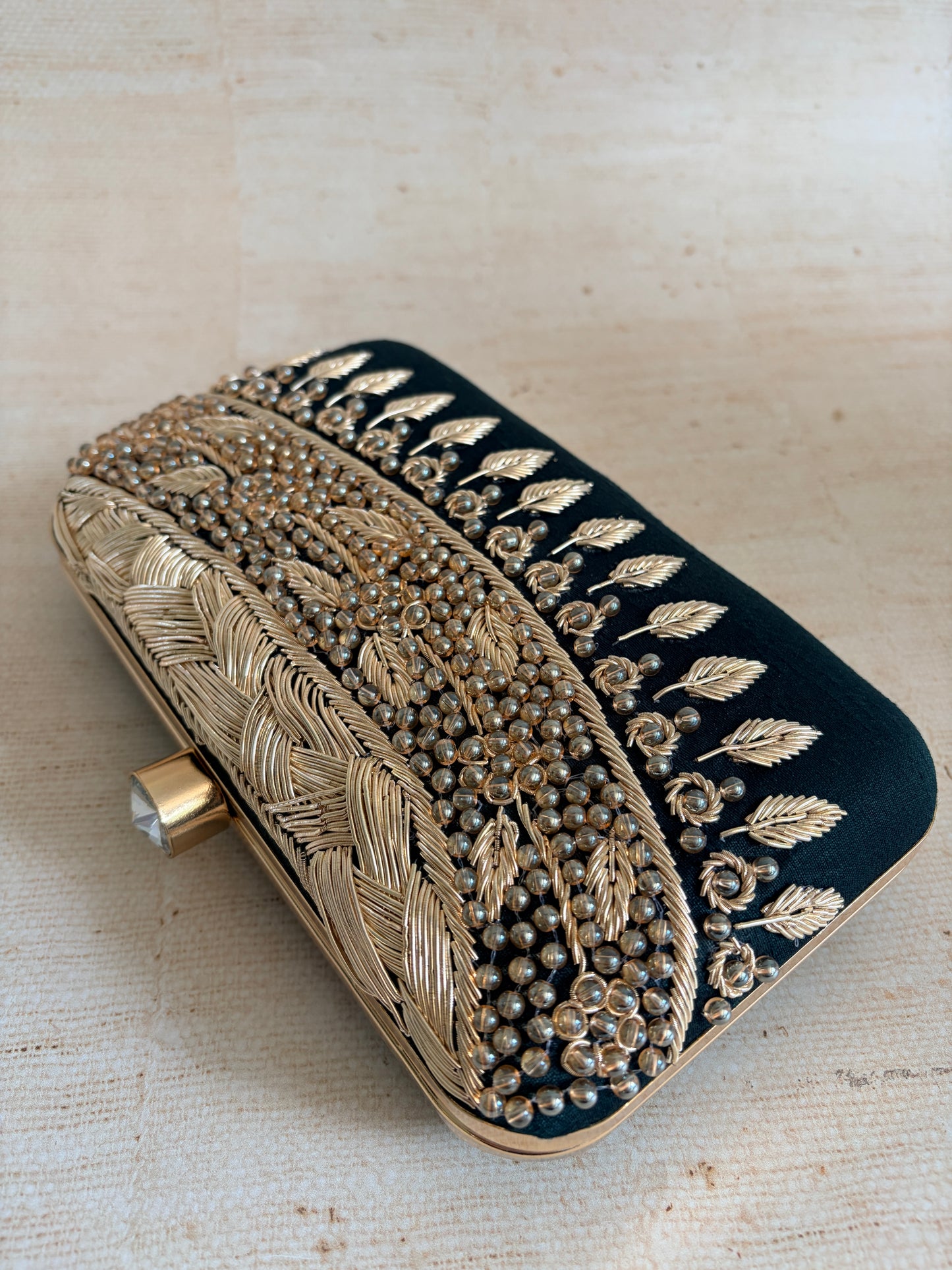 Ophelia Rectangular Green Clutch (ST1170)