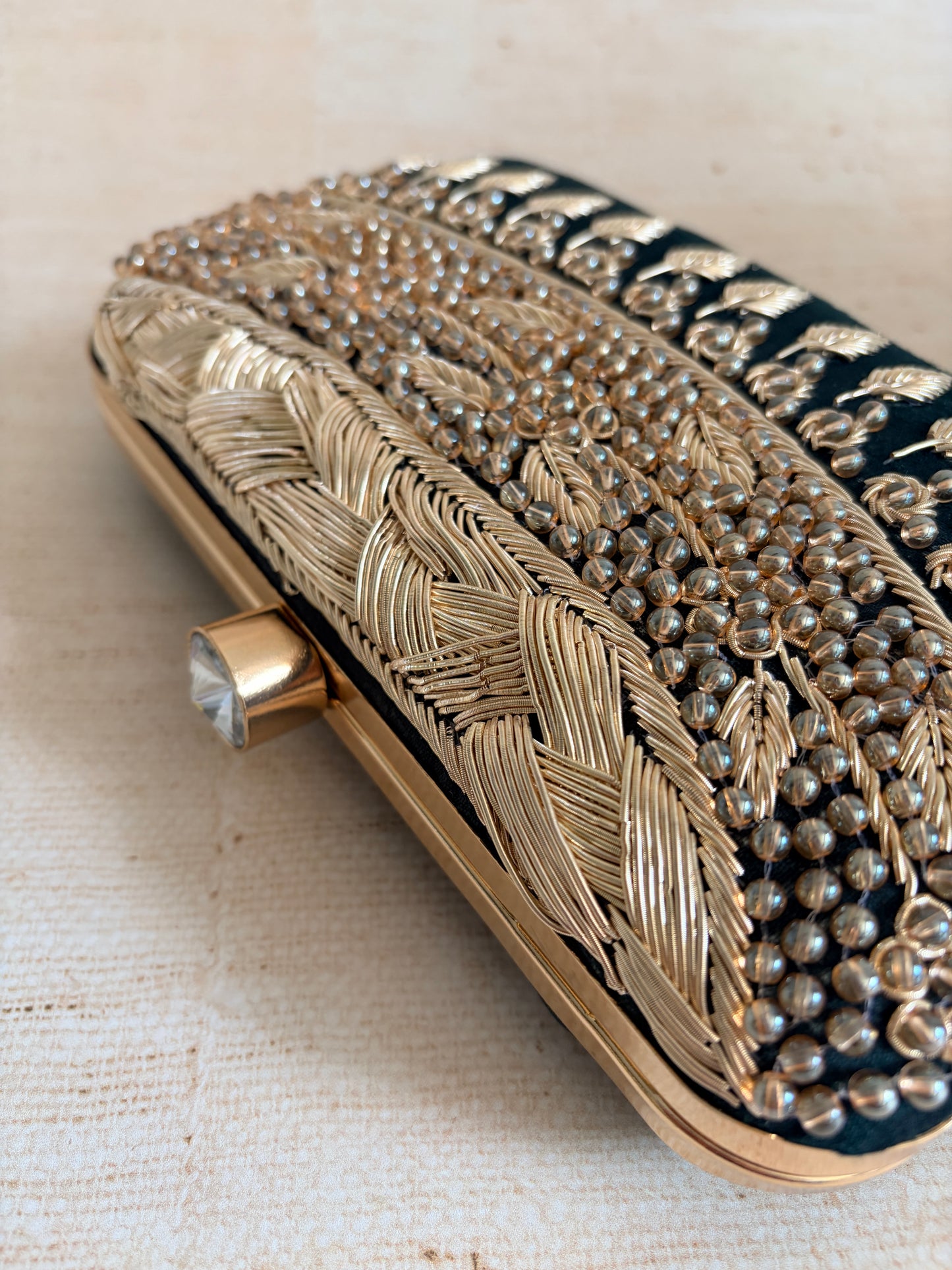 Ophelia Rectangular Green Clutch (ST1170)