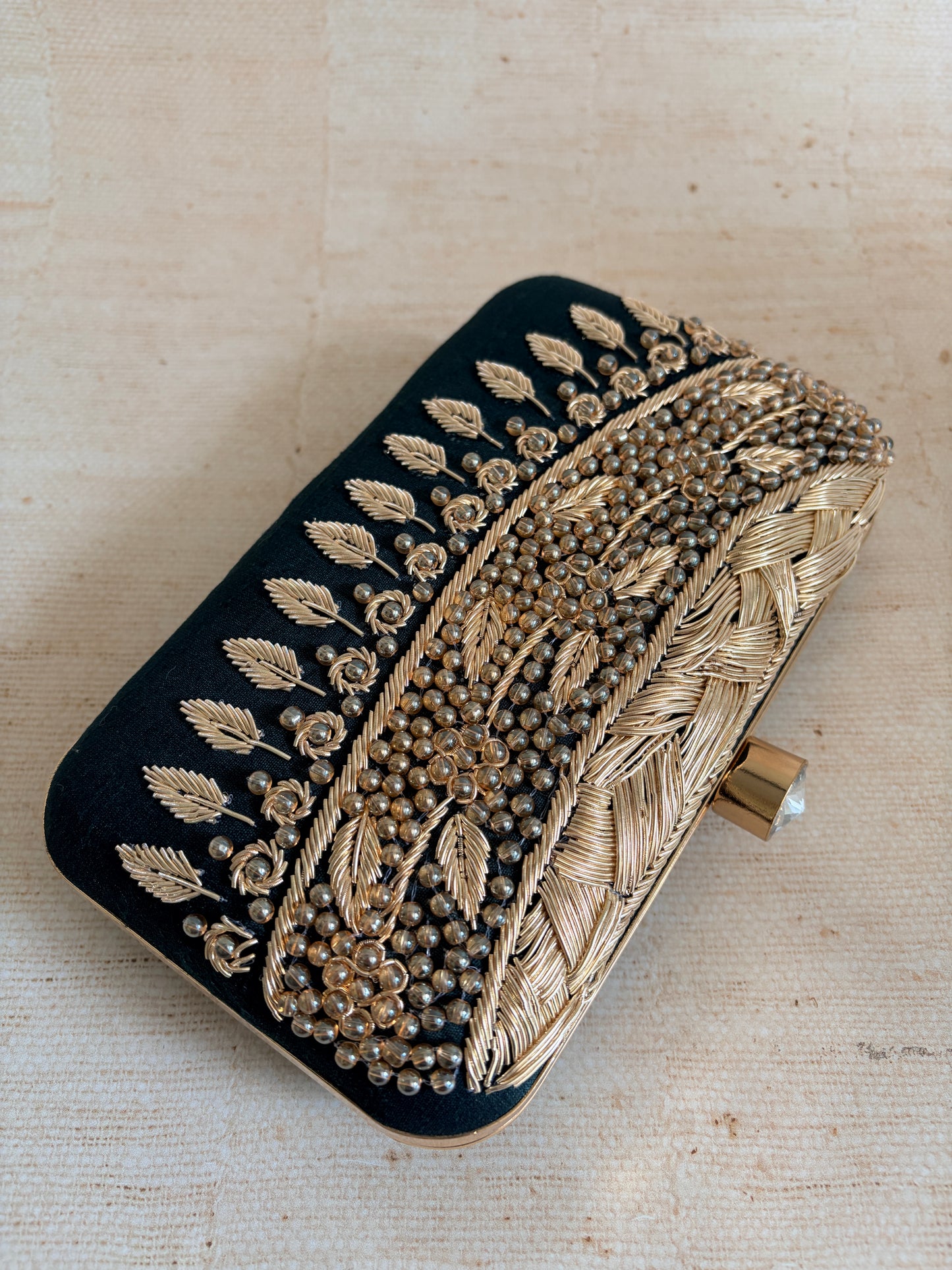 Ophelia Rectangular Green Clutch (ST1170)