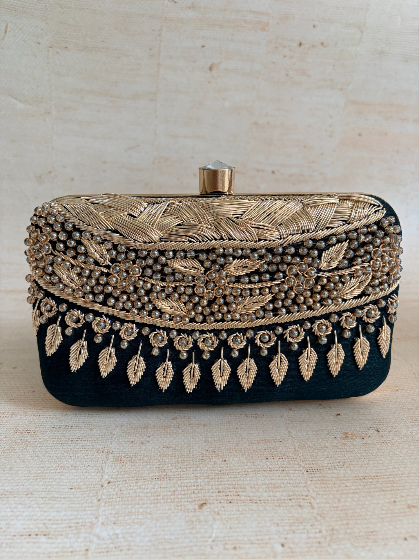 Ophelia Rectangular Green Clutch (ST1170)
