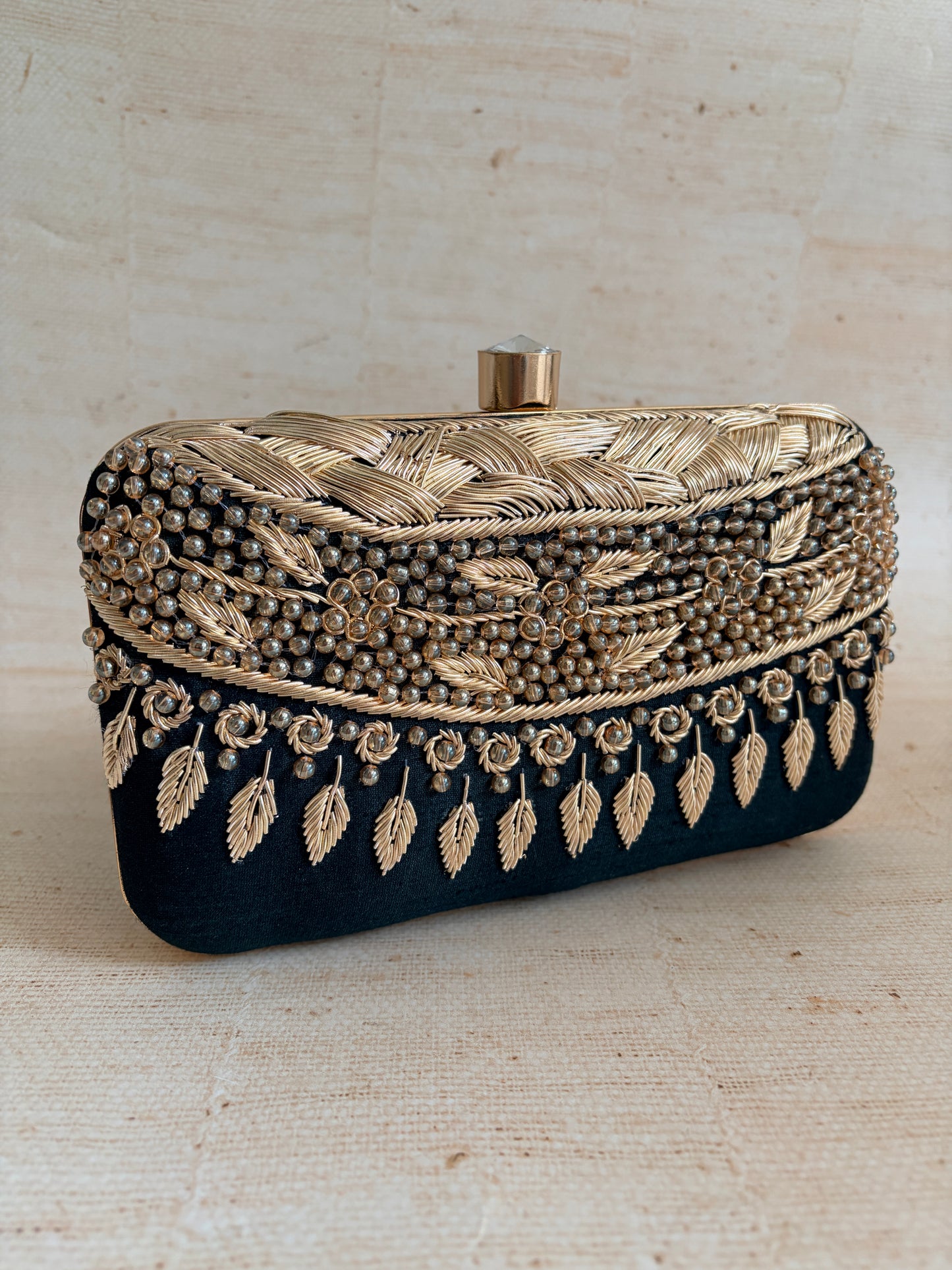 Ophelia Rectangular Green Clutch (ST1170)