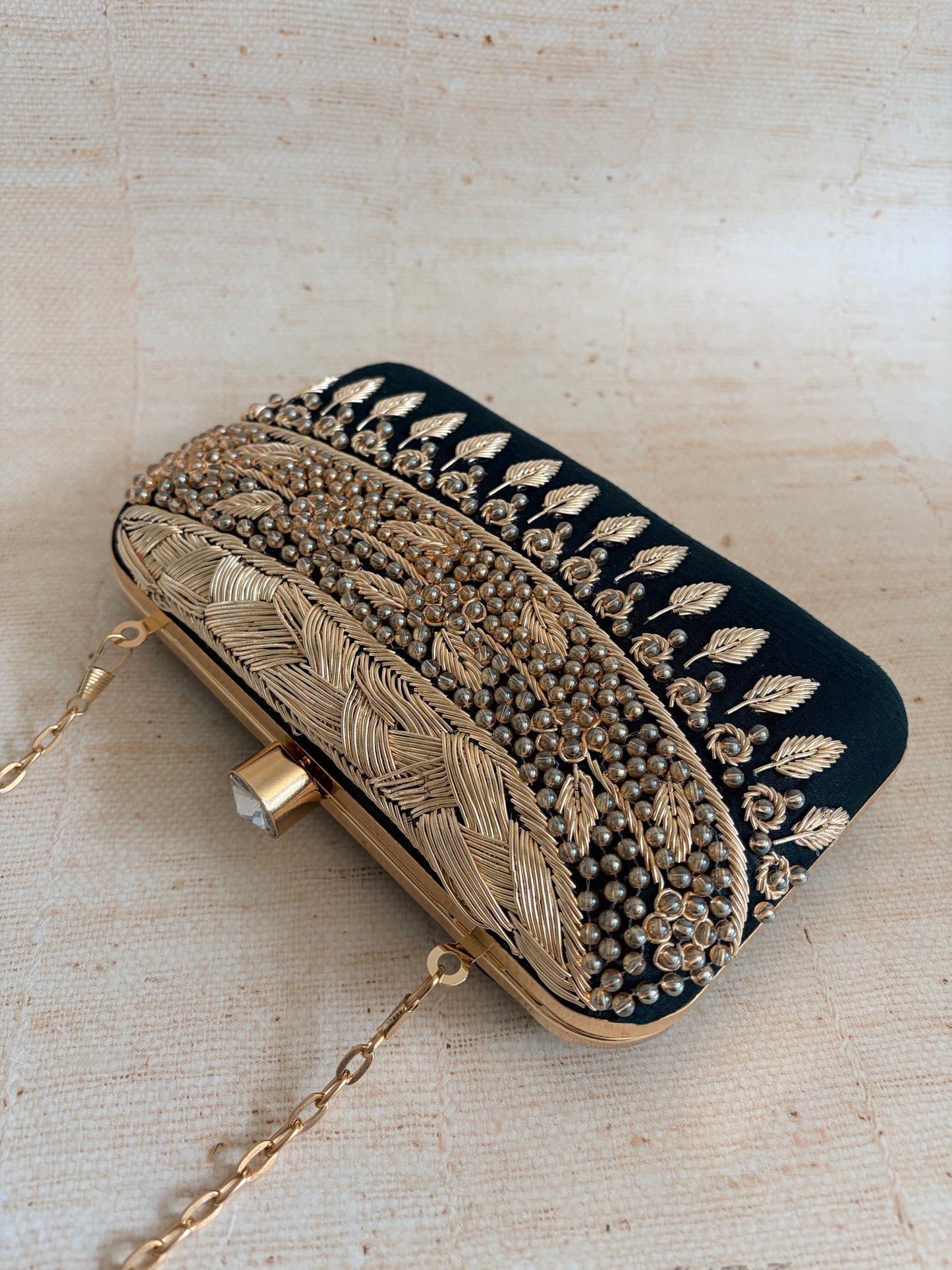 Ophelia Rectangular Green Clutch (ST1170)