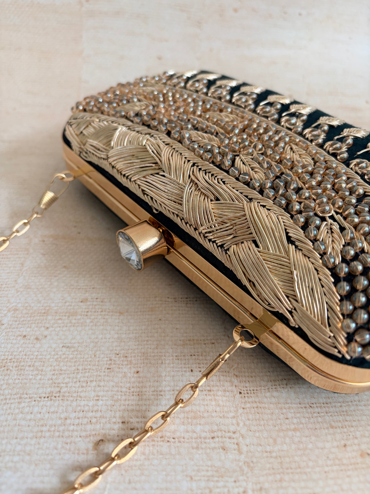 Ophelia Rectangular Green Clutch (ST1170)