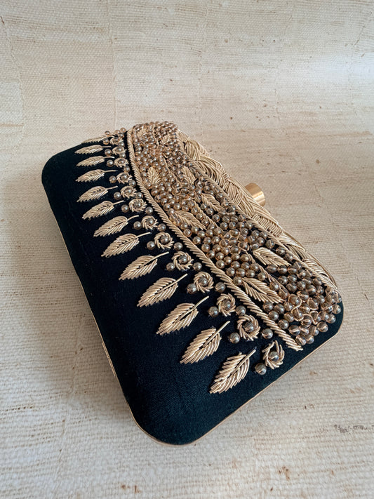 Ophelia Rectangular Green Clutch (ST1170)
