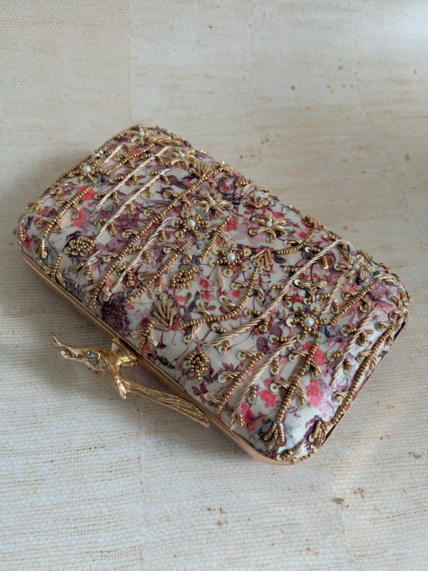 Amalfi Rectangular Clutch (ST1175) (Bird Clasp)