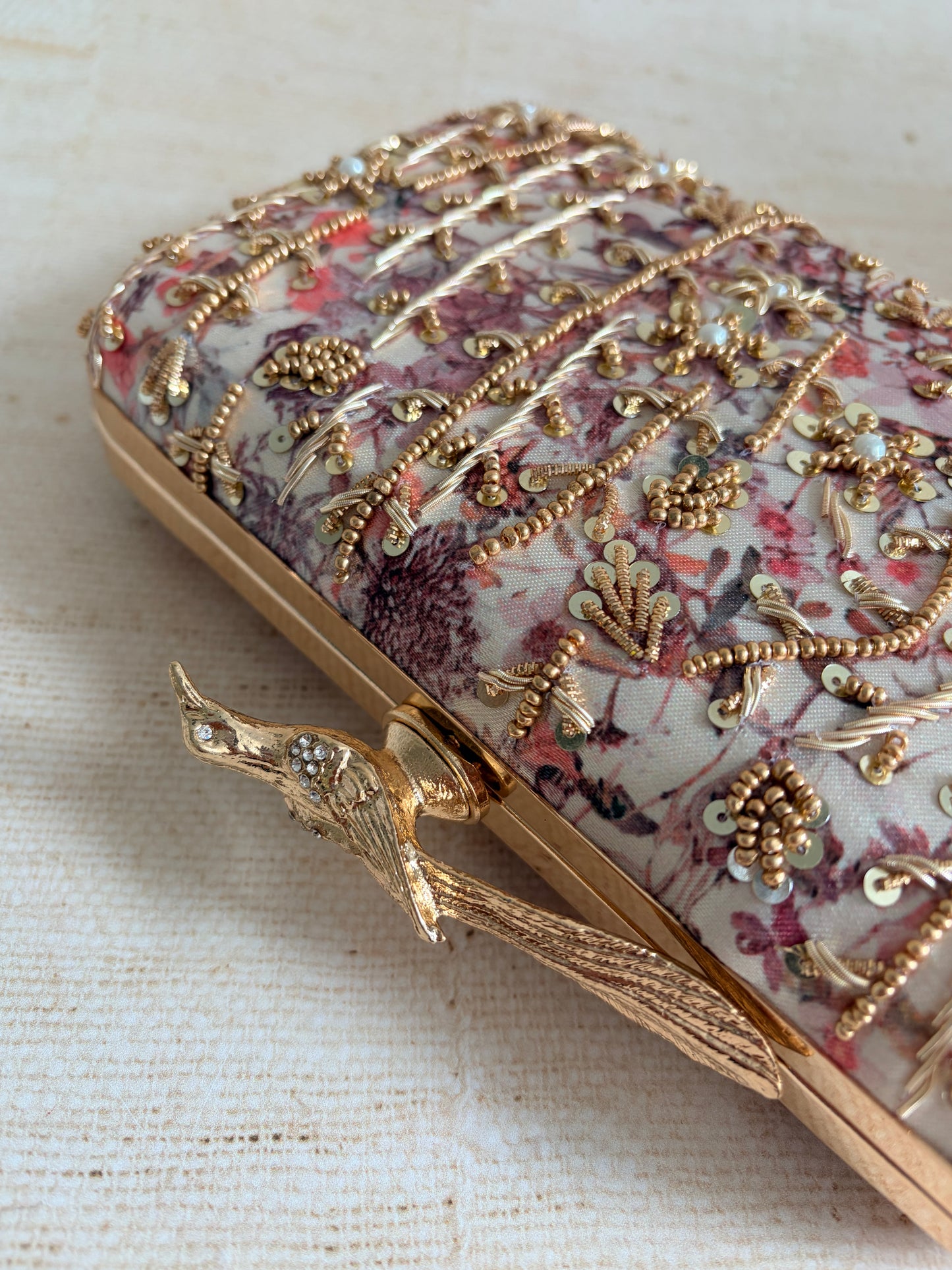 Amalfi Rectangular Clutch (ST1175) (Bird Clasp)