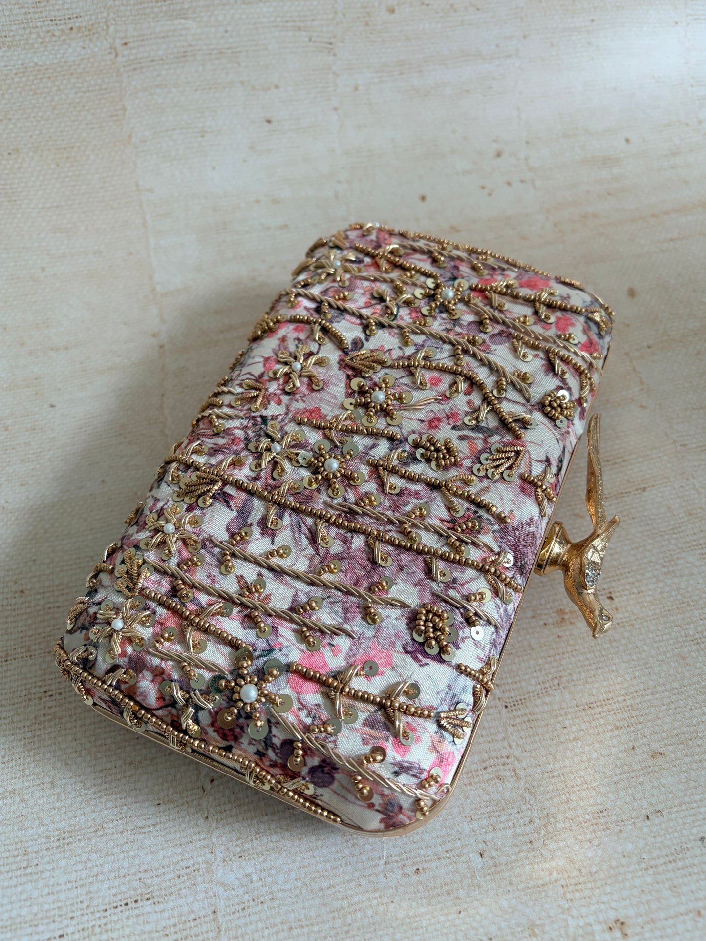Amalfi Rectangular Clutch (ST1175) (Bird Clasp)