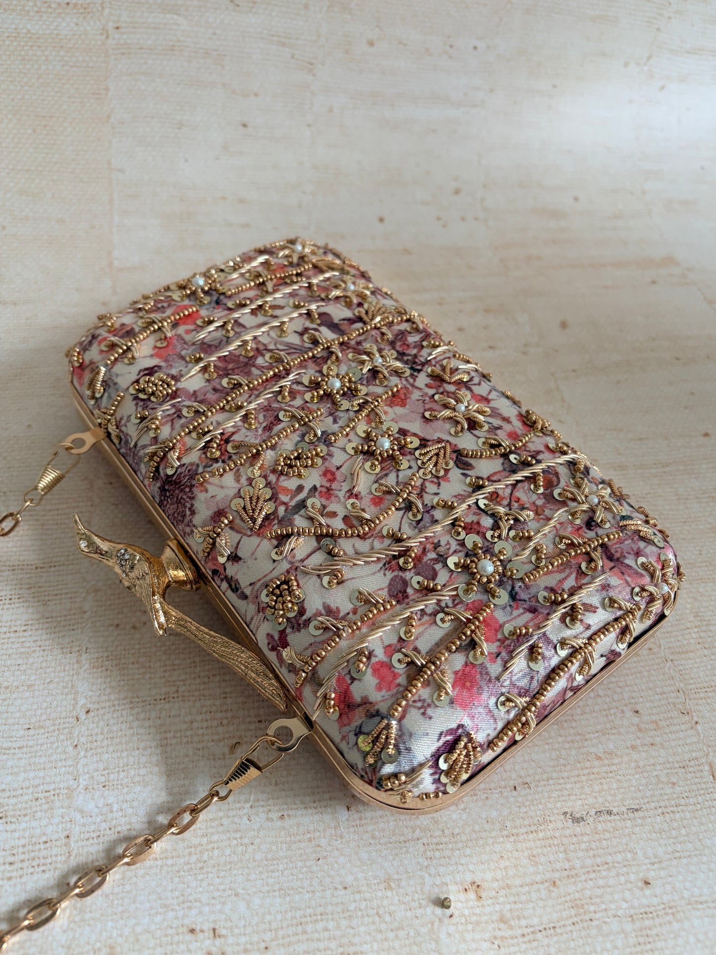 Amalfi Rectangular Clutch (ST1175) (Bird Clasp)