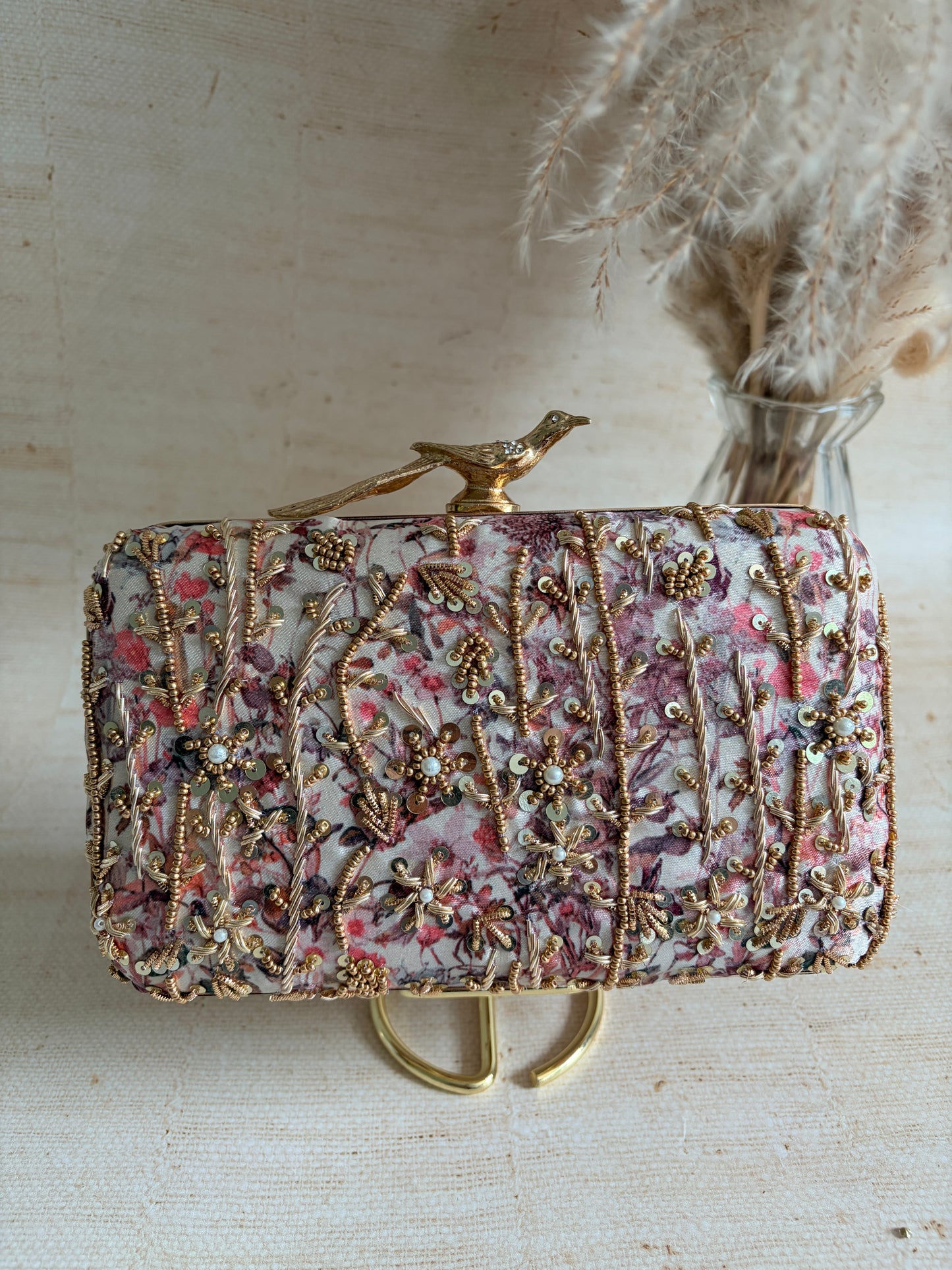Amalfi Rectangular Clutch (ST1175) (Bird Clasp)