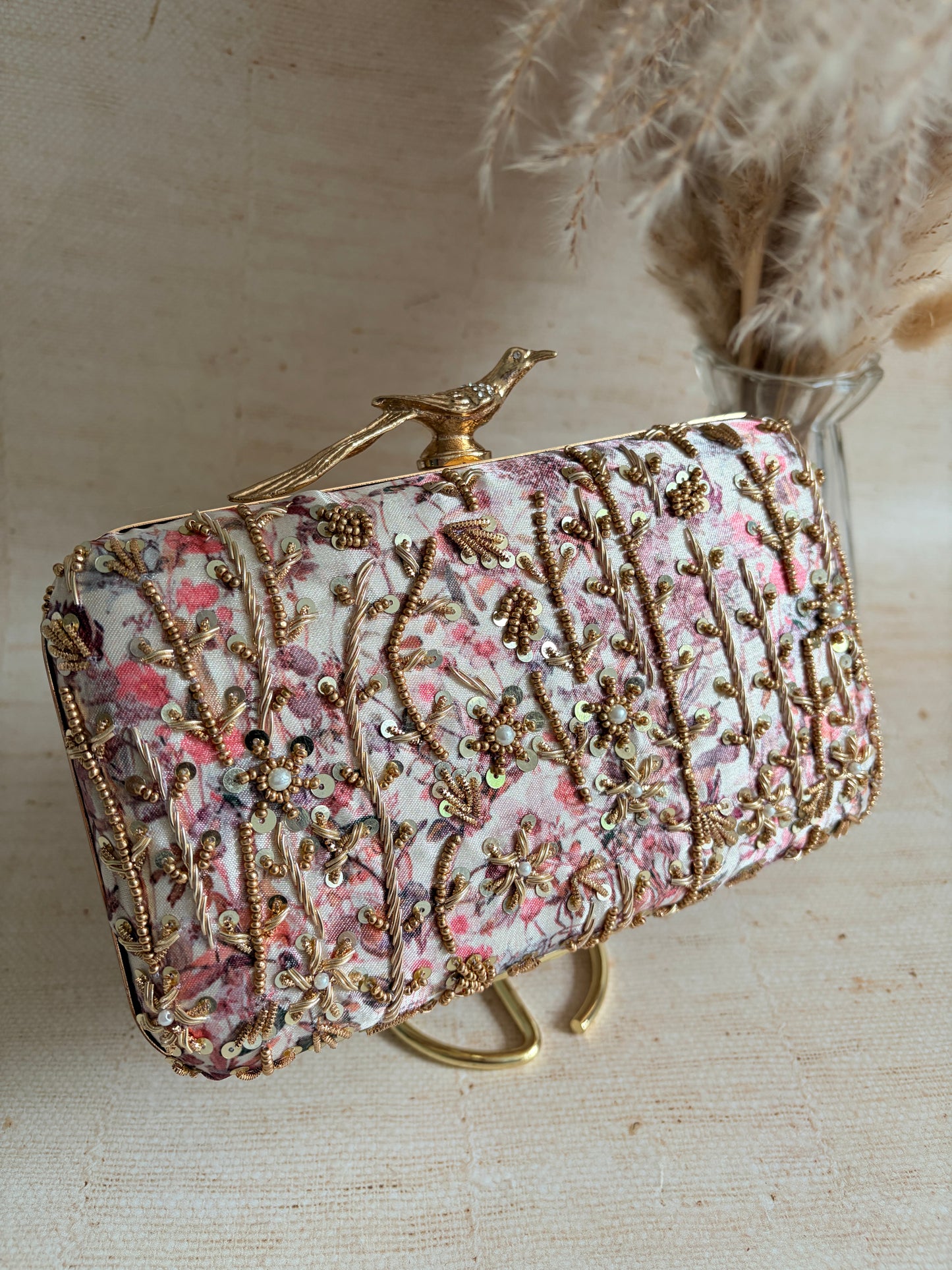 Amalfi Rectangular Clutch (ST1175) (Bird Clasp)