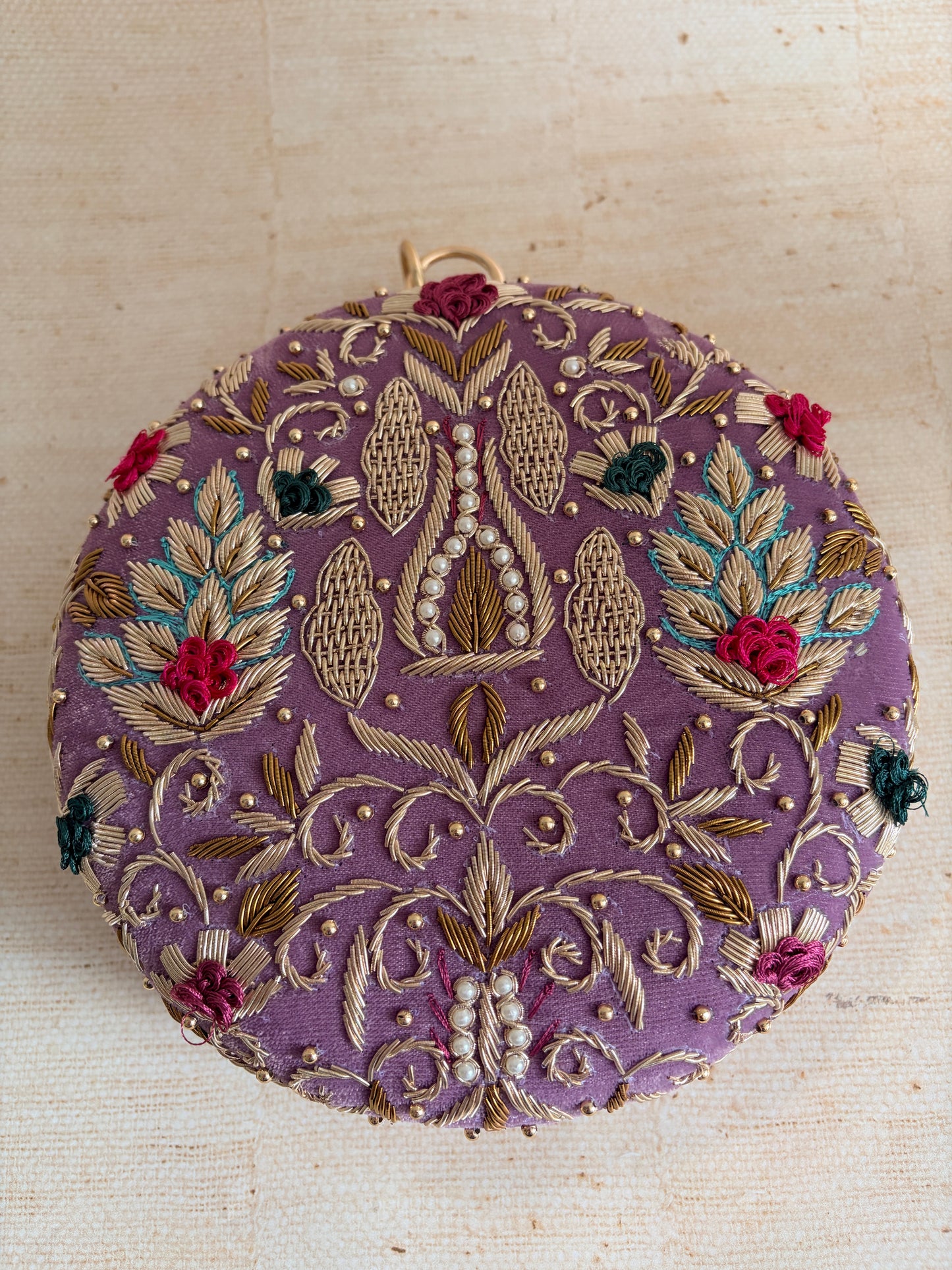 Agra Purple Bangle Clutch (ST1177)