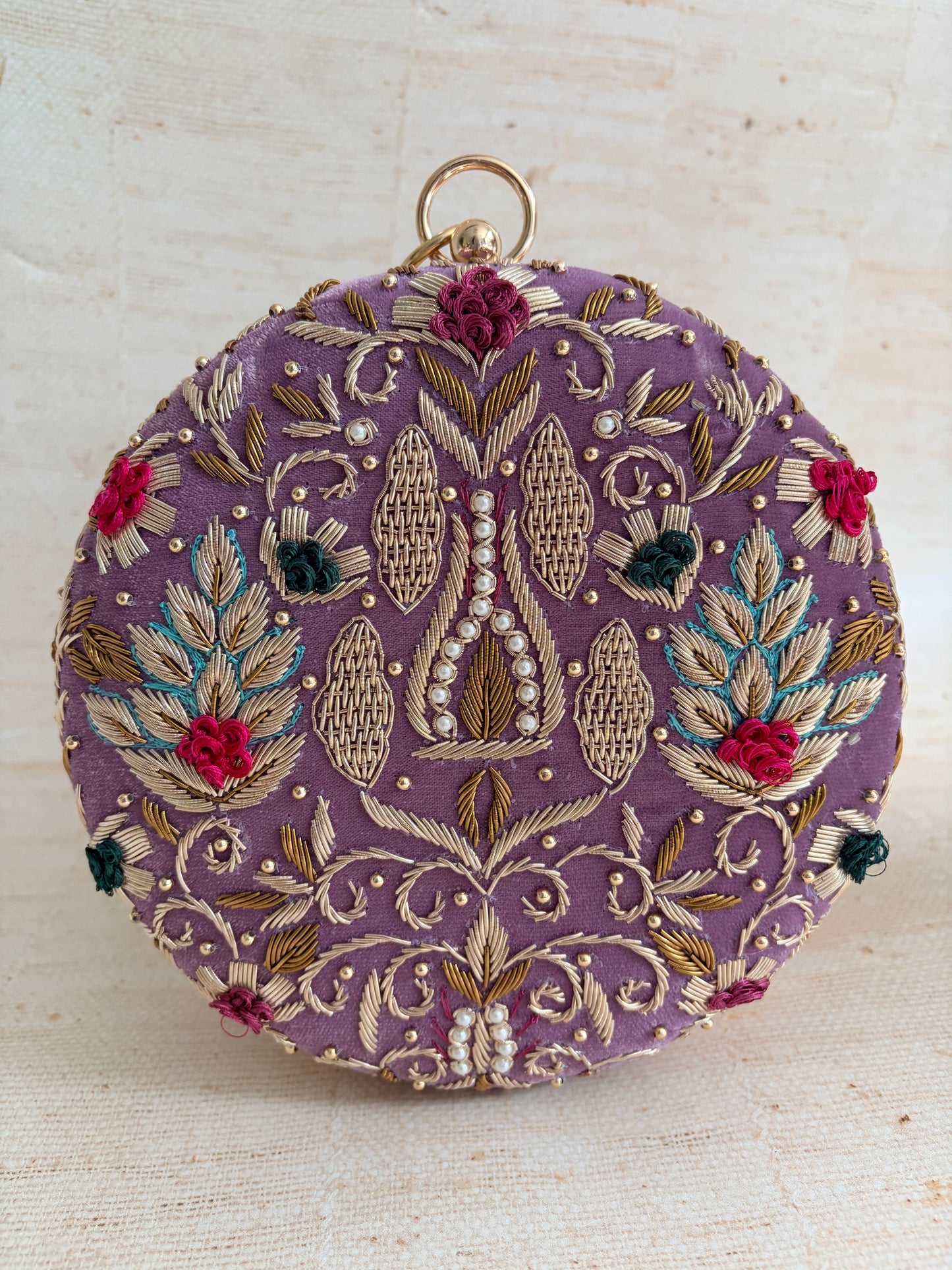 Agra Purple Bangle Clutch (ST1177)