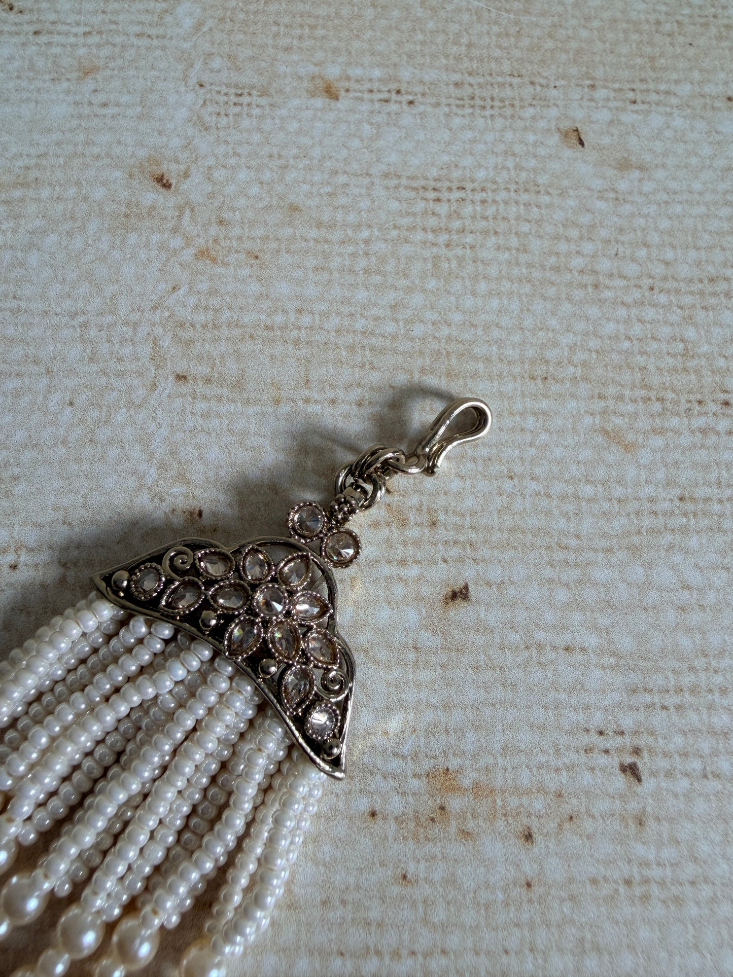 Antique Gold Pearl Passa/Jhumar (ST1183)