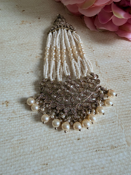 Antique Gold Pearl Passa/Jhumar (ST1183)