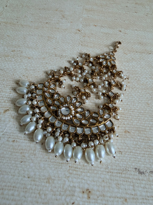 Antique Gold Pearl Passa/Jhumar (ST1185)