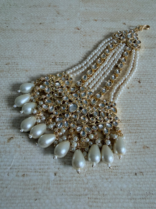 Gold Plated Pearl Passa/Jhumar (ST1186)