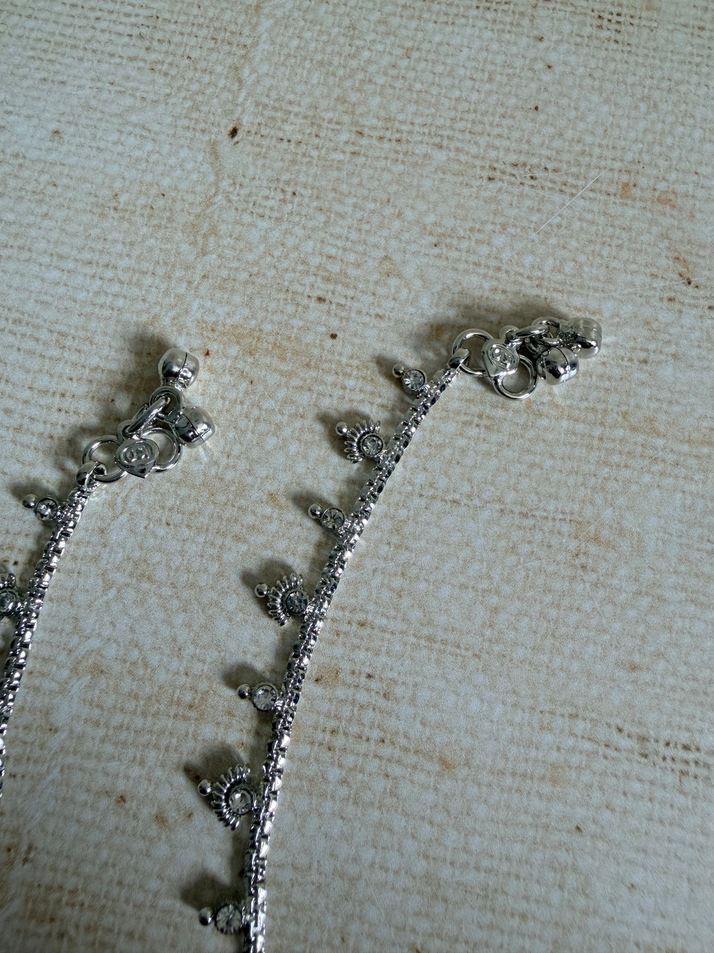 Silver Adjustable Anklets/Payal (ST1189)