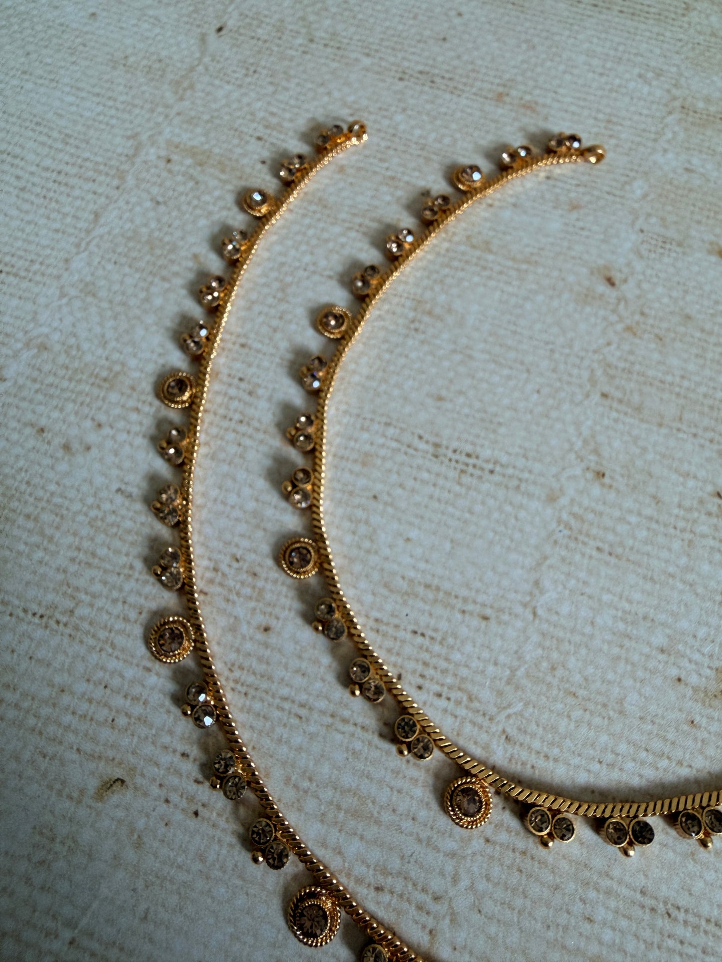 Antique Gold Adjustable Anklets/Payal (ST1190)