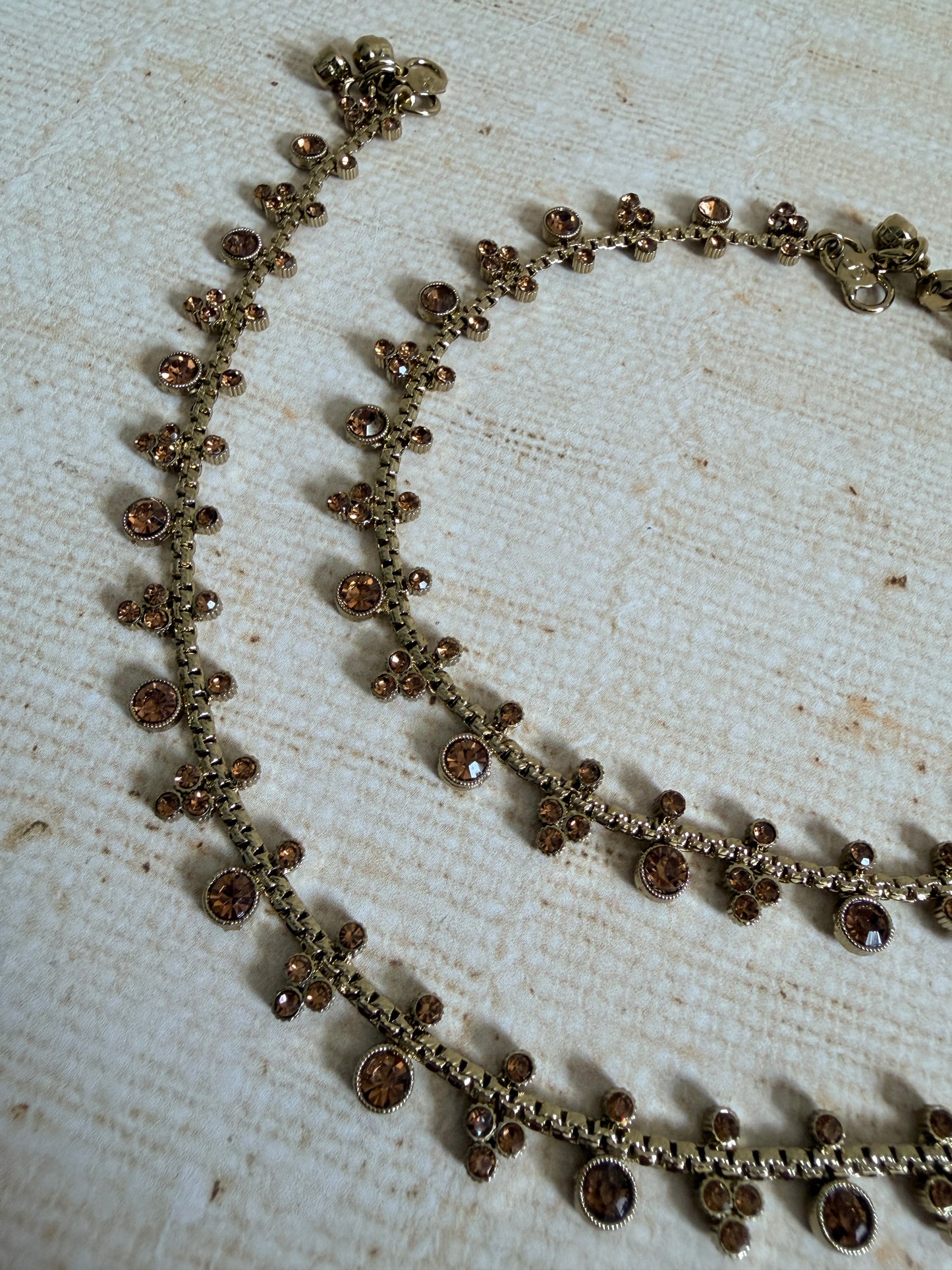 Antique Gold Adjustable Anklets/Payal (ST1191)