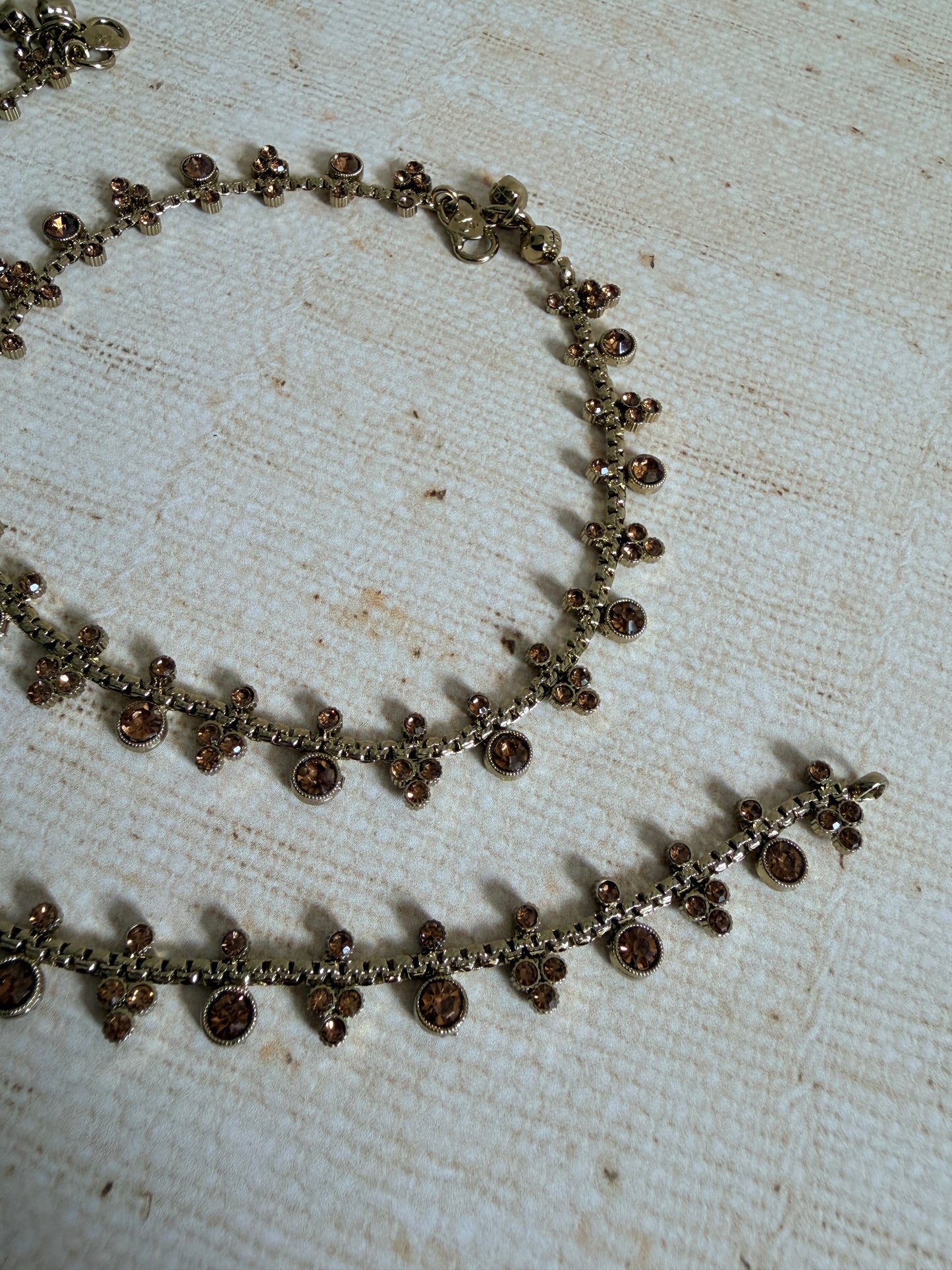 Antique Gold Adjustable Anklets/Payal (ST1191)