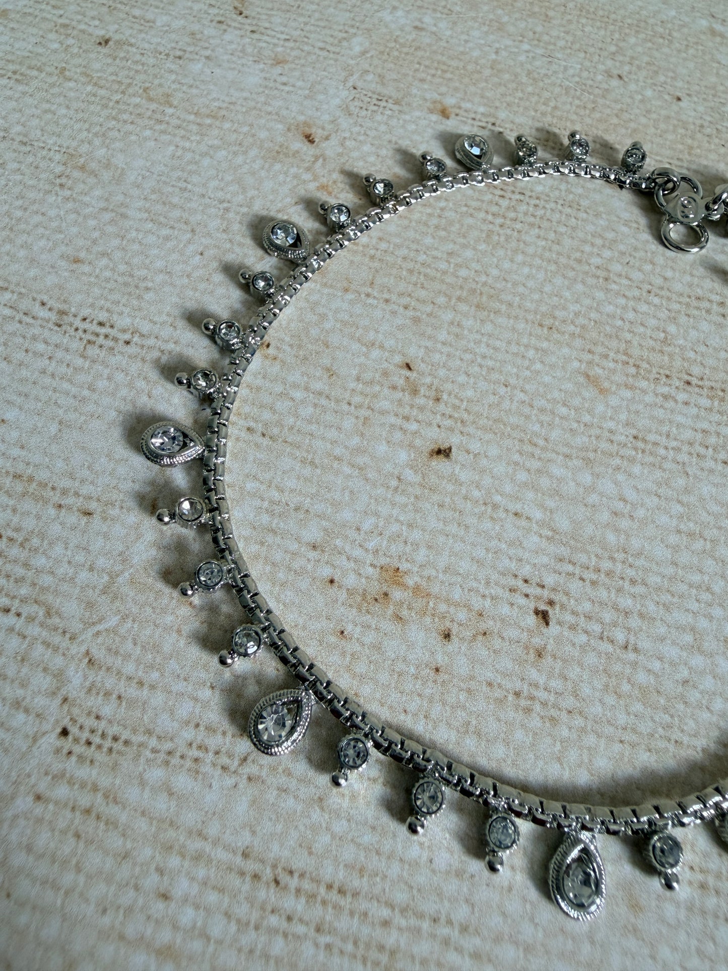 Silver Adjustable Anklets/Payal (ST1193)