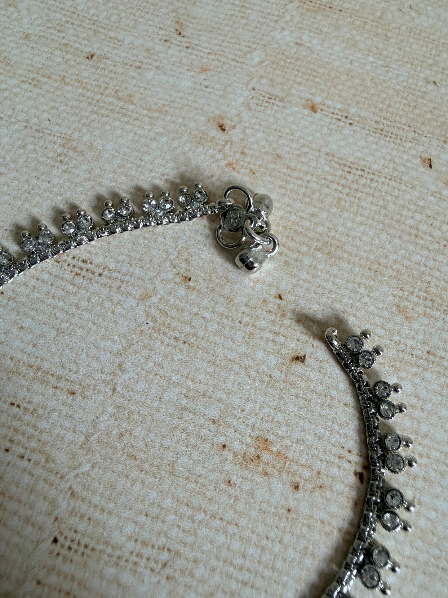 Silver Adjustable Anklets/Payal (ST1194)