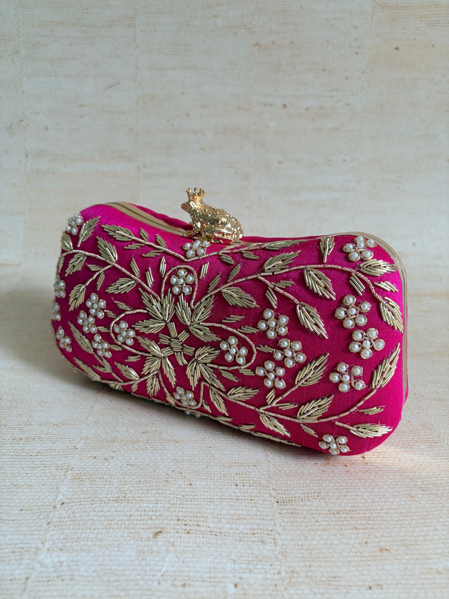 Milani (Rectangular Clutch) (Hot Pink) (ST263)