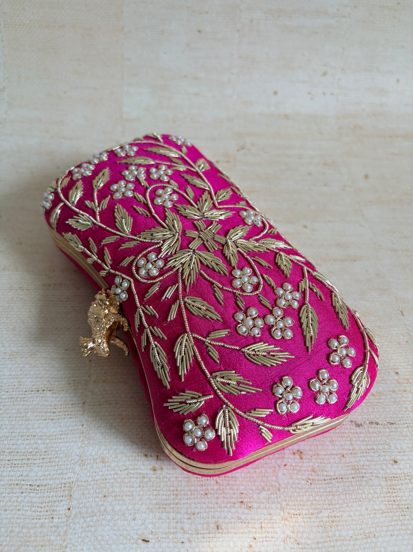 Milani (Rectangular Clutch) (Hot Pink) (ST263)