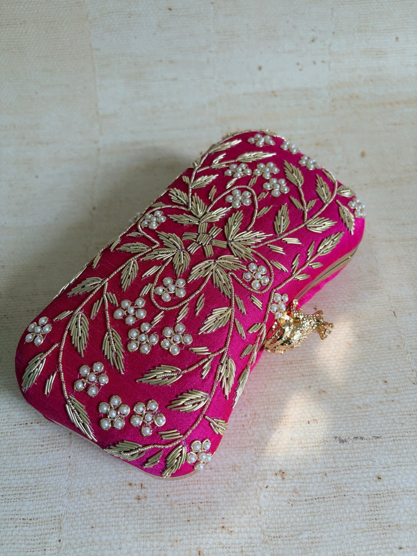 Milani (Rectangular Clutch) (Hot Pink) (ST263)