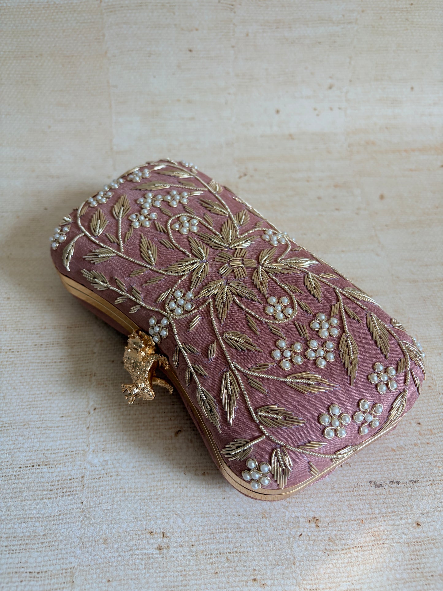 Milani (Rectangular Clutch) (Mauve Pink) (ST263)
