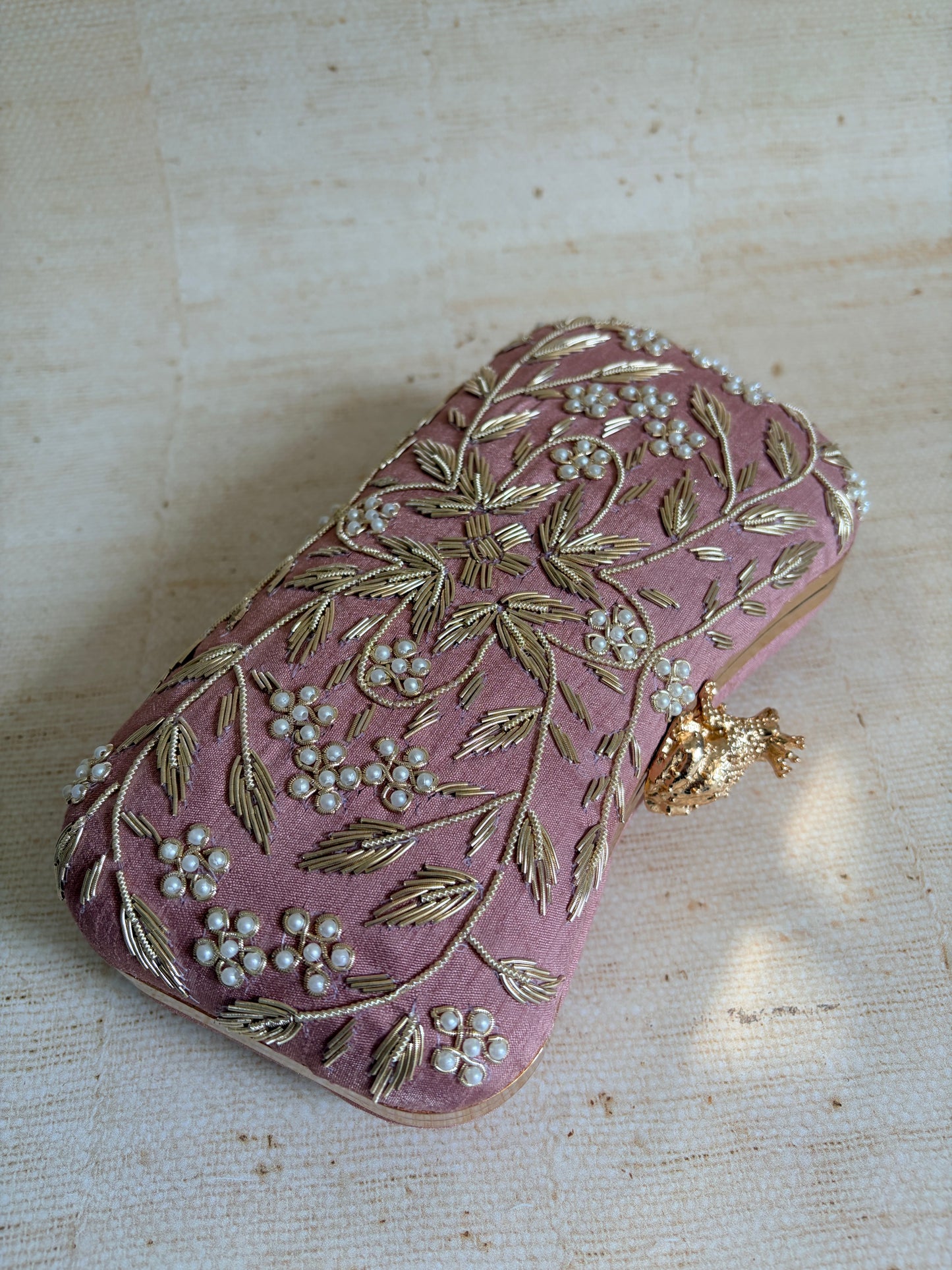 Milani (Rectangular Clutch) (Mauve Pink) (ST263)