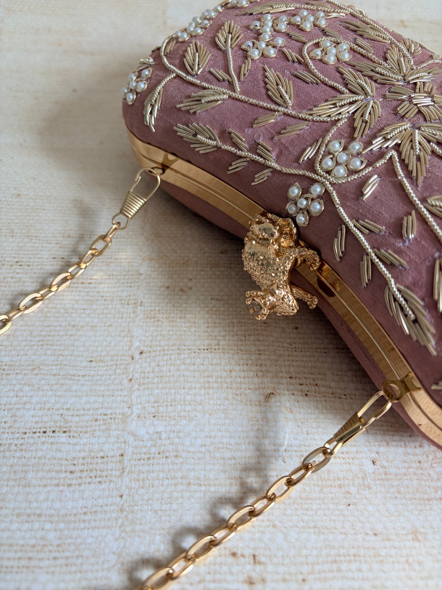 Milani (Rectangular Clutch) (Mauve Pink) (ST263)