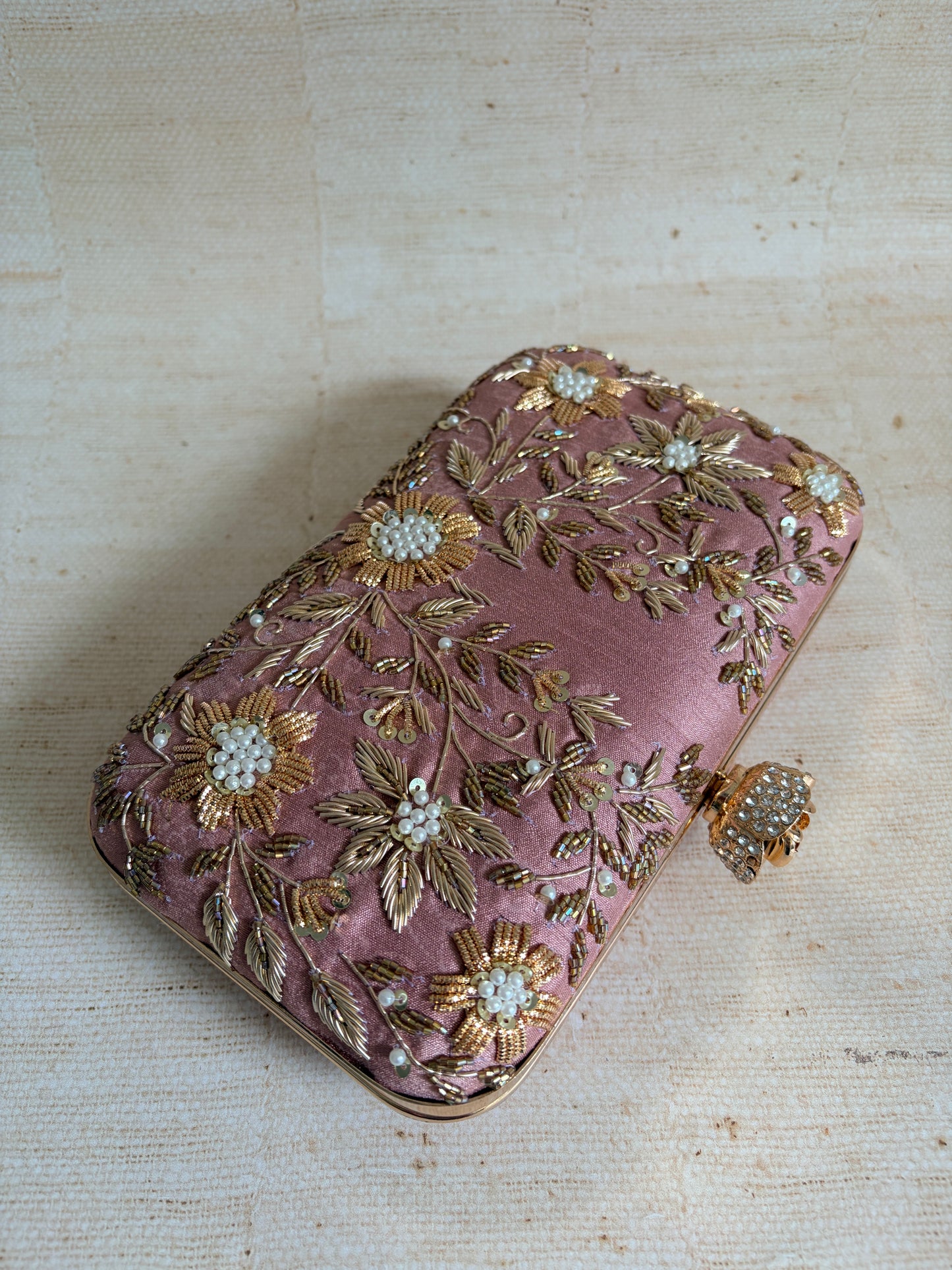 Pasha Rectangular Clutch (ST1135) (Pink)