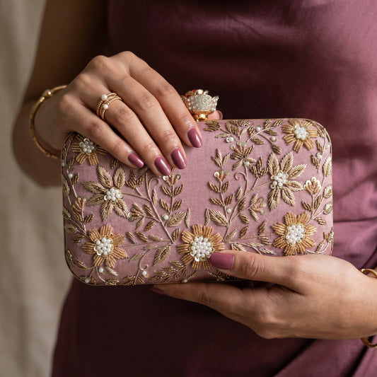 Pasha Rectangular Clutch (ST1135) (Pink)