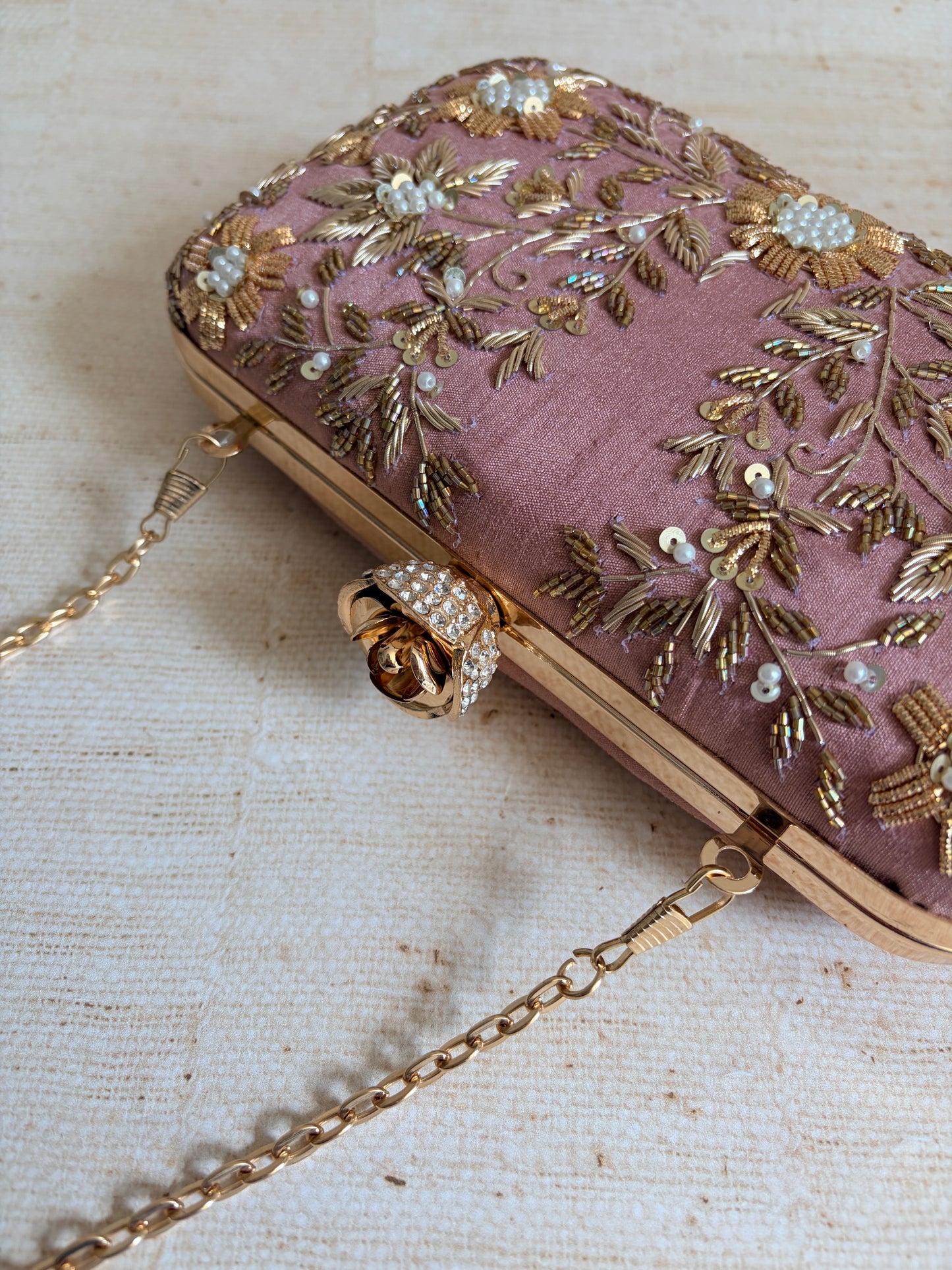 Pasha Rectangular Clutch (ST1135) (Pink)