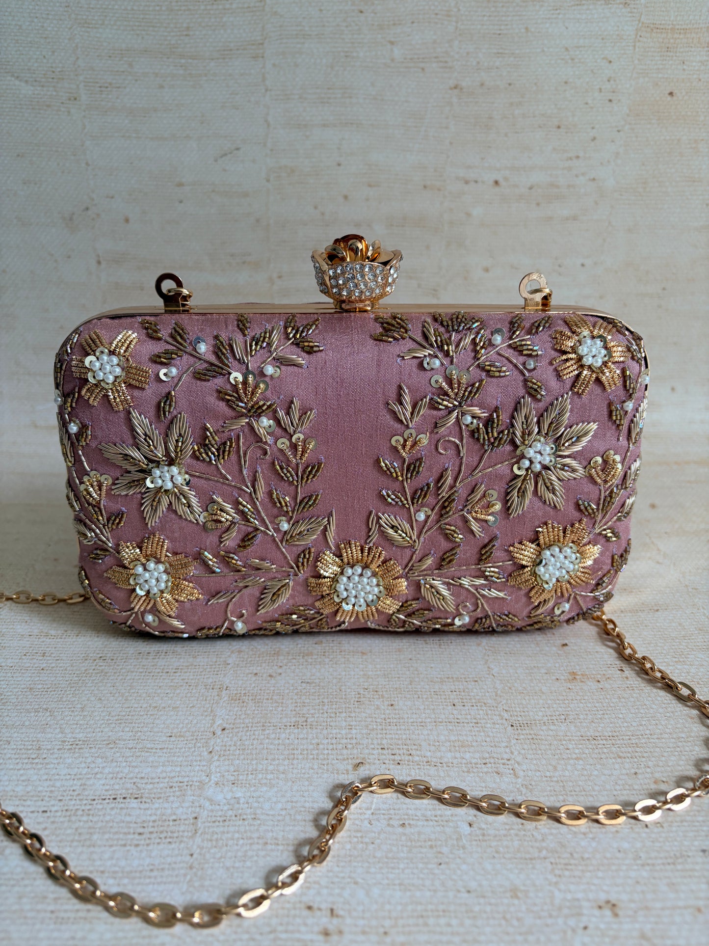 Pasha Rectangular Clutch (ST1135) (Pink)