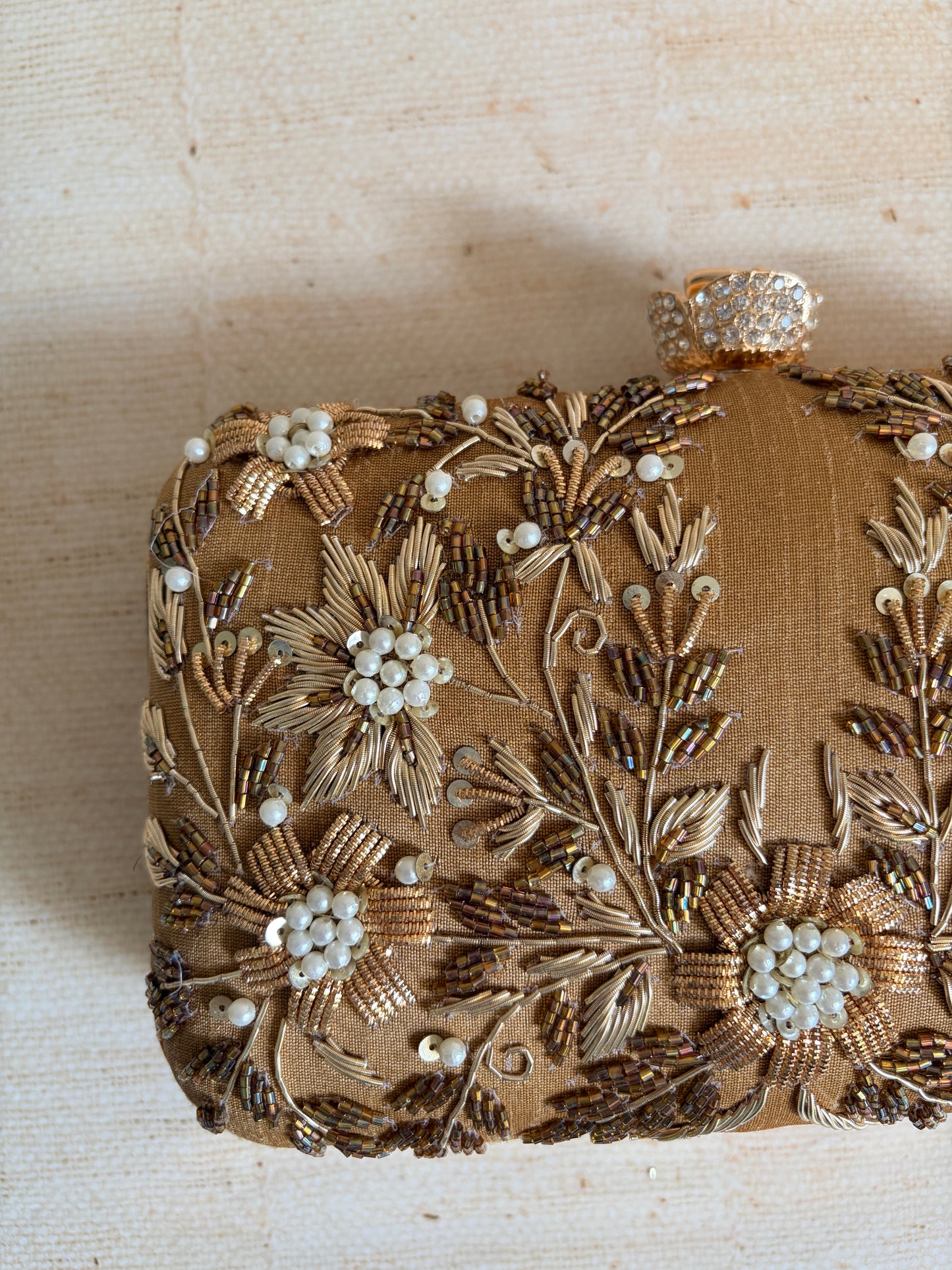 Pasha Rectangular Clutch (ST1135) (Gold)
