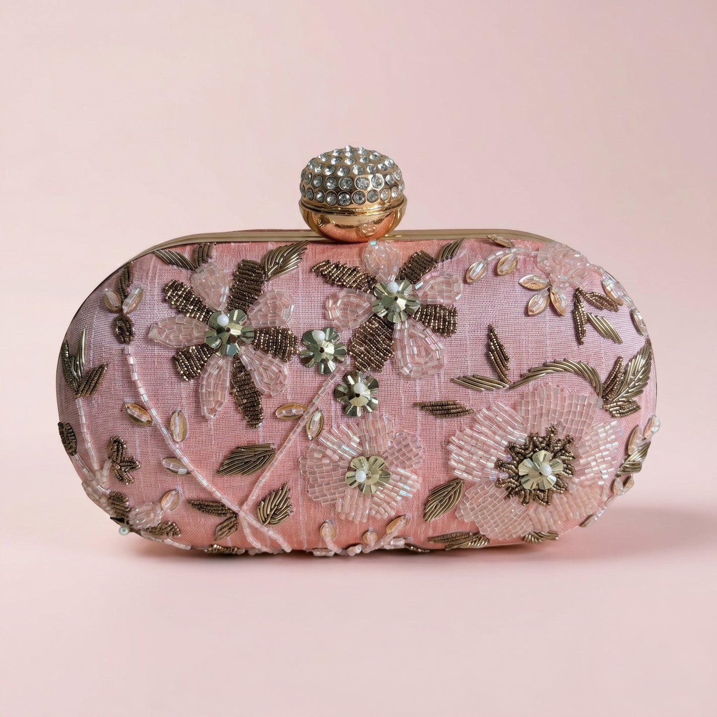 Isla Oval Pink Clutch (ST1204)