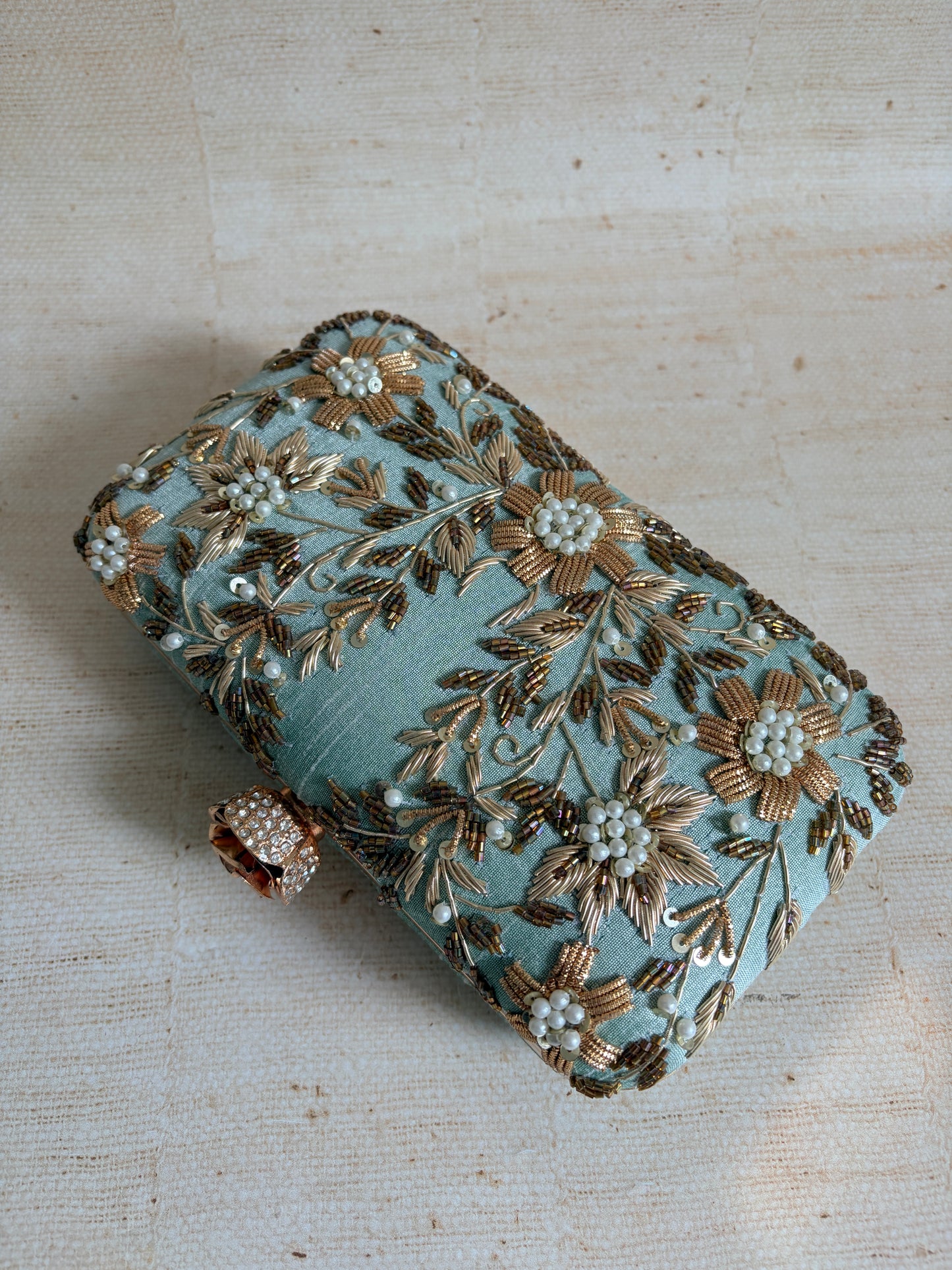 Pasha Rectangular Clutch (ST1135) (Mint Green)