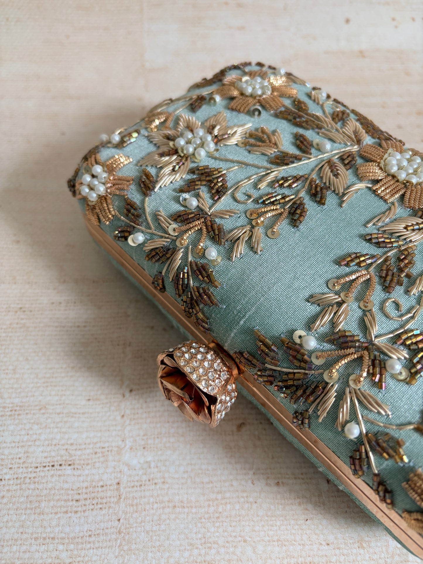 Pasha Rectangular Clutch (ST1135) (Mint Green)