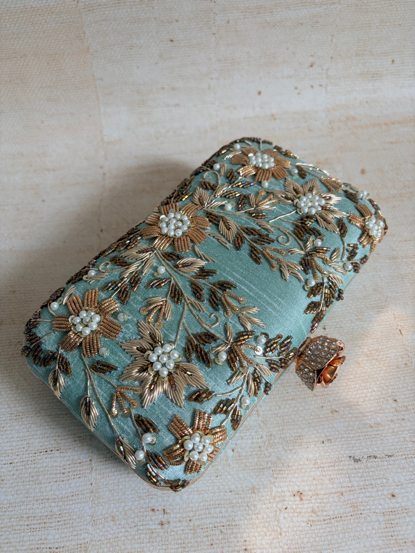 Pasha Rectangular Clutch (ST1135) (Mint Green)