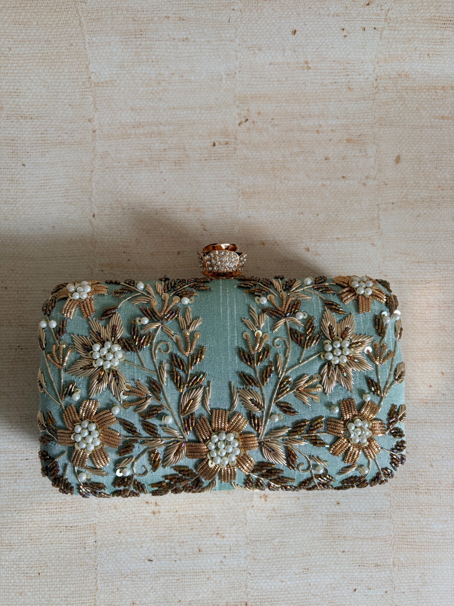 Pasha Rectangular Clutch (ST1135) (Mint Green)